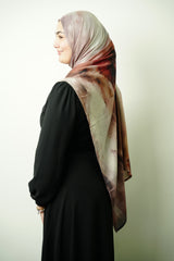 Premium Modal Mauve Watercolor Hijab