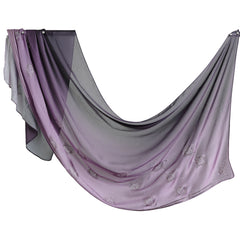Ombre Crystal Veil-Hijab (Dark Purple-lavender)