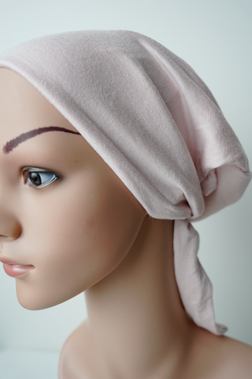 Satin/Silk Lined Tie Back Undercap Pink