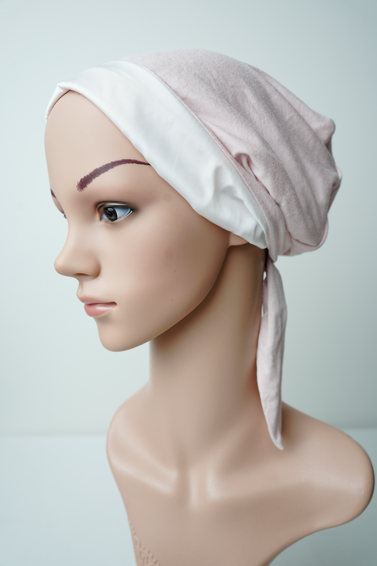 Satin/Silk Lined Tie Back Undercap Pink