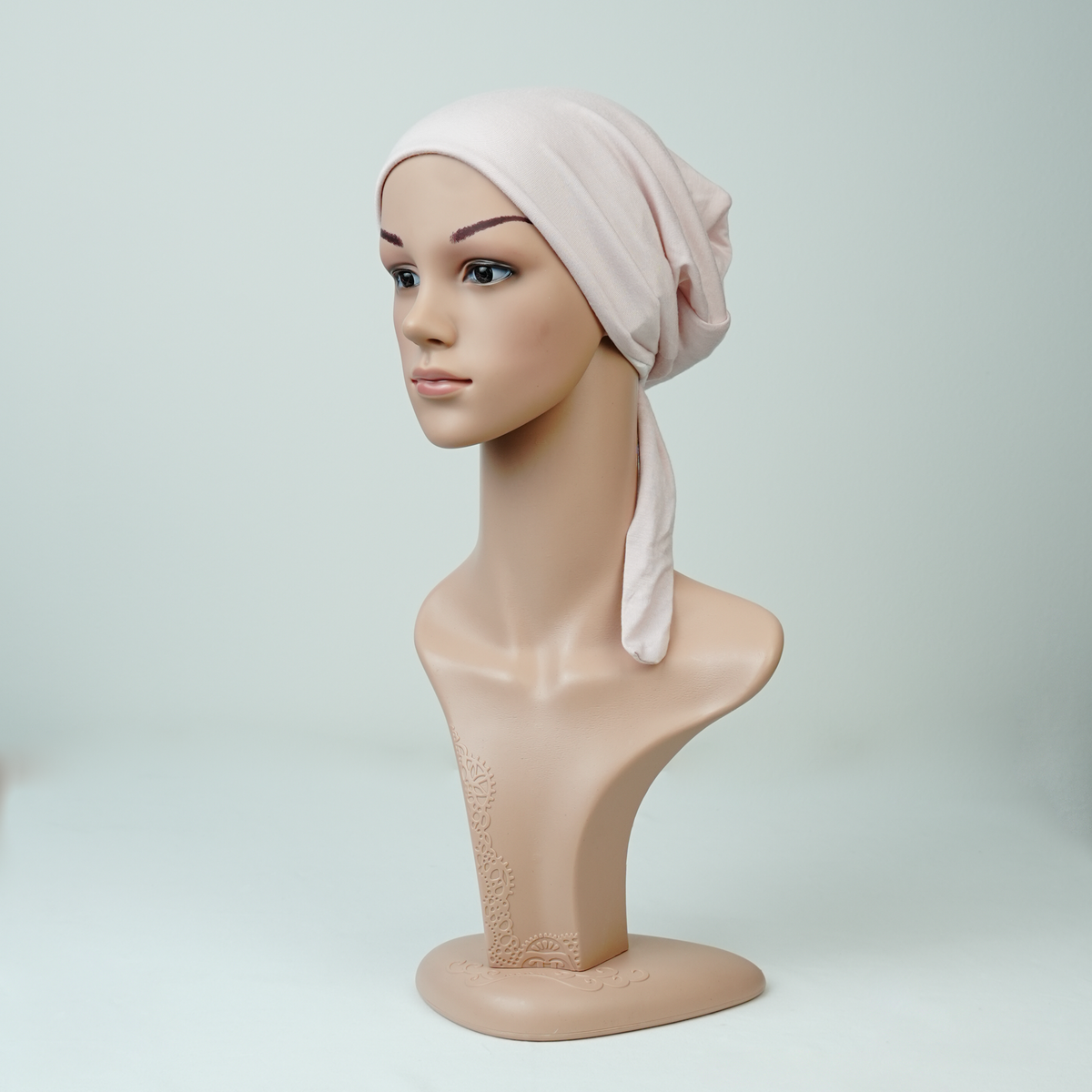 Satin/Silk Lined Tie Back Undercap Pink