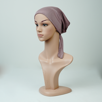 Satin/Silk Lined Tie Back Undercap Pink