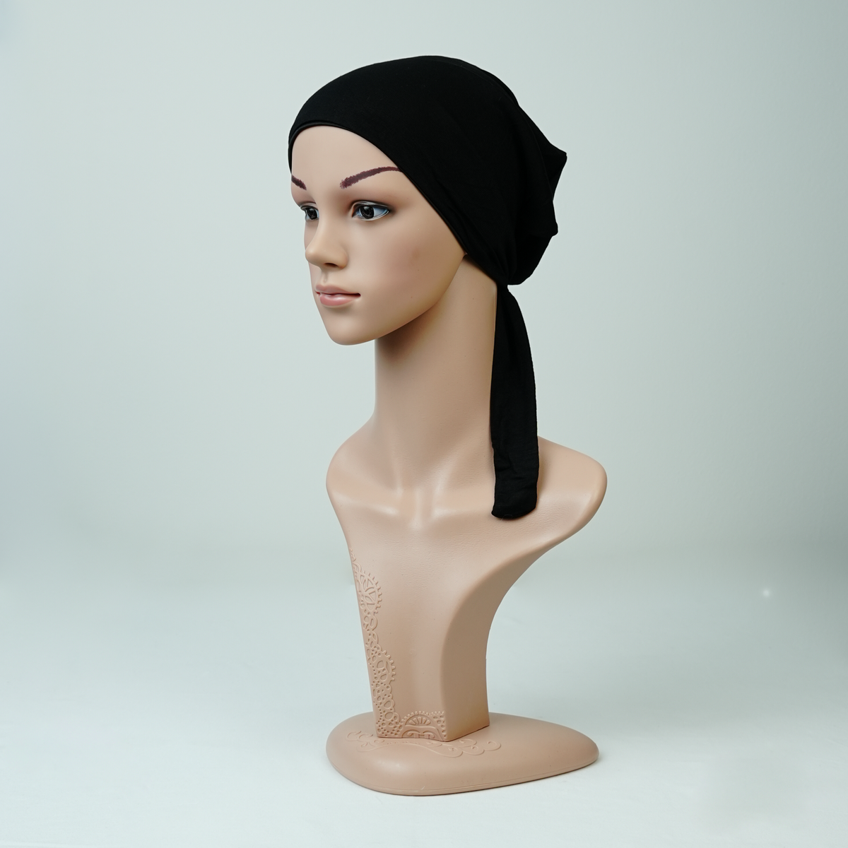 Satin/Silk Lined Tie Back Undercap Pink