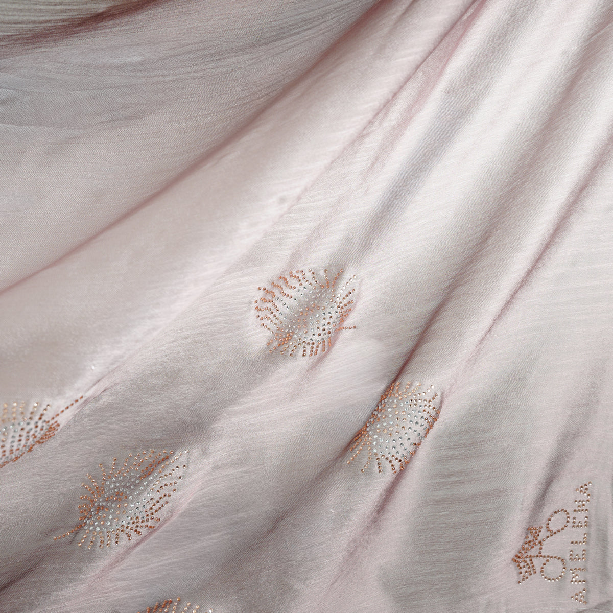 Ombre Crystal Veil-Hijab (Latte-Nude)