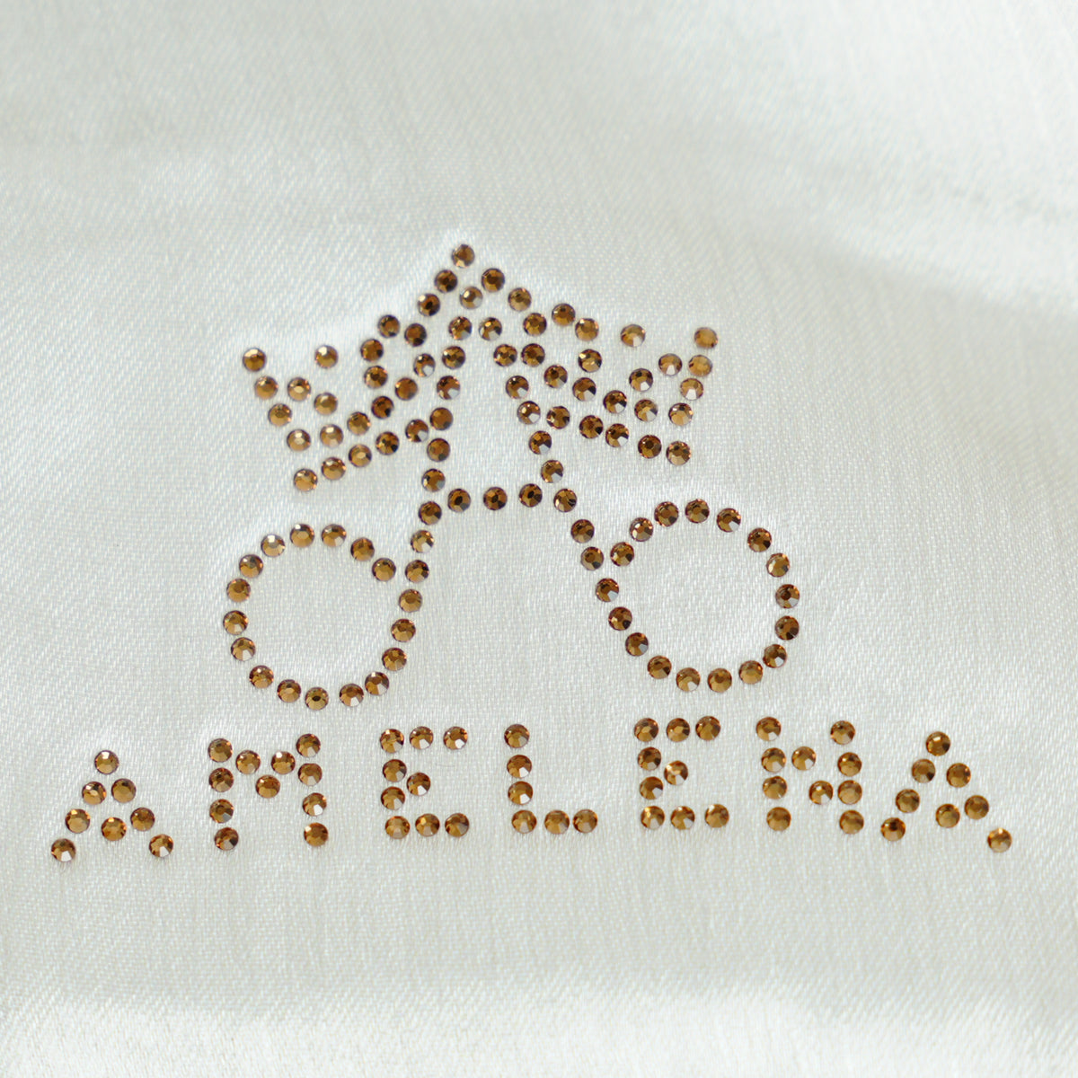 Ombre Crystal Veil-Hijab (light Brown- nude)