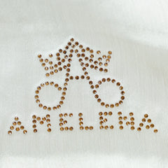 Ombre Crystal Veil-Hijab (light Brown- nude)