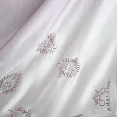 Ombre Crystal Veil-Hijab (Light Lavender - Nude)
