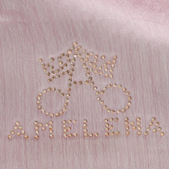 Ombre Crystal Veil-Hijab (Silver Pink)