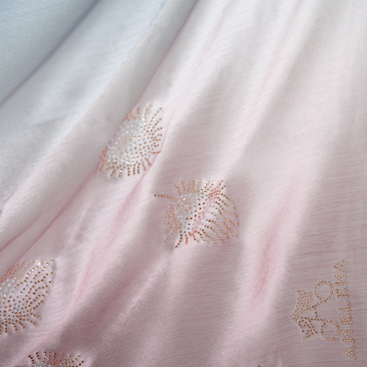 Ombre Crystal Veil-Hijab (Silver Pink)