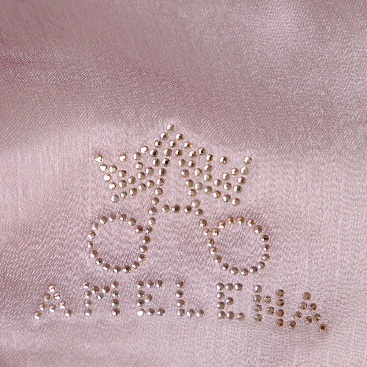 Ombre Crystal Veil-Hijab (Silver Grey - Pink)