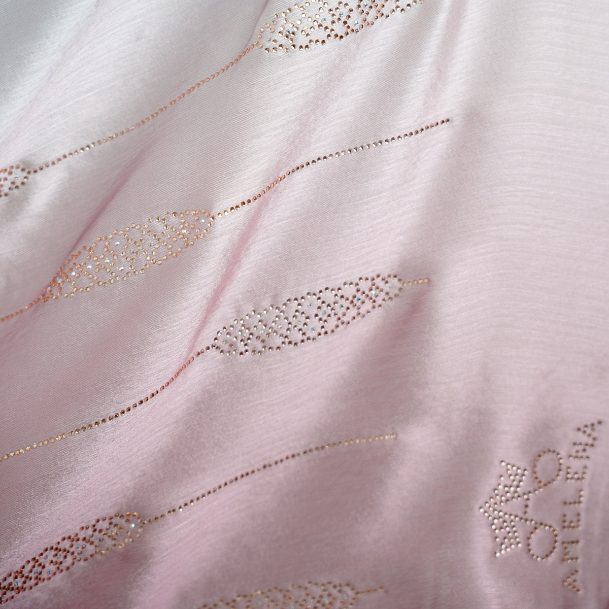 Ombre Crystal Veil-Hijab (Silver Grey - Pink)