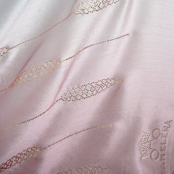 Ombre Crystal Veil-Hijab (Silver Grey - Pink)