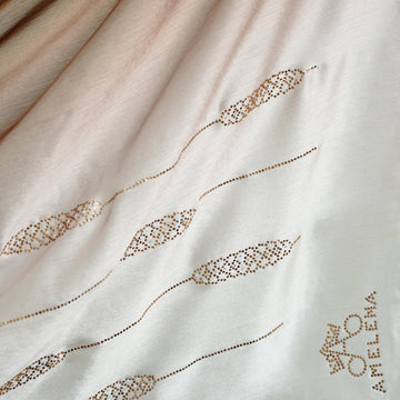 Ombre Crystal Veil-Hijab (Brown-Latte)