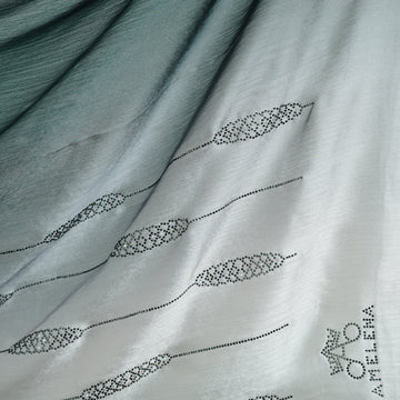 Ombre Crystal Veil-Hijab (Dark Grey)