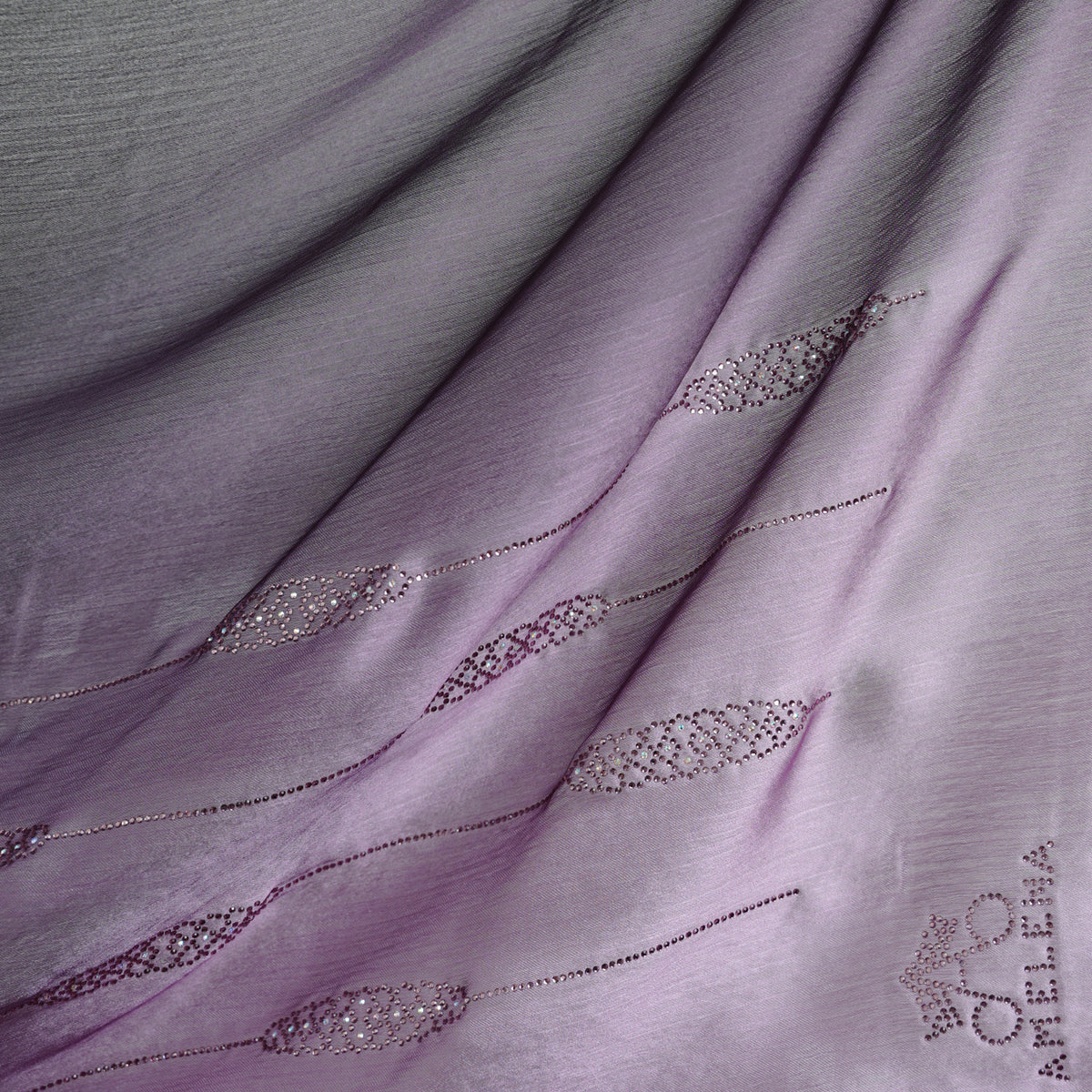 Ombre Crystal Veil-Hijab (Lavender Hues)