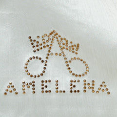 Ombre Crystal Veil-Hijab (Coral Green-white)