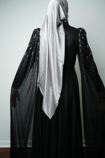 The Crystal Noir Gown