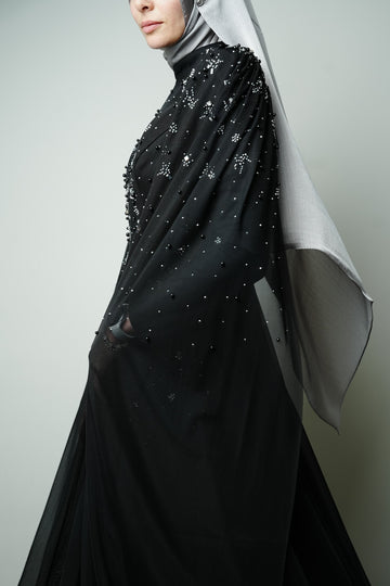 The Crystal Noir Gown