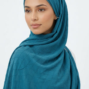 Diamond Georgette Teal