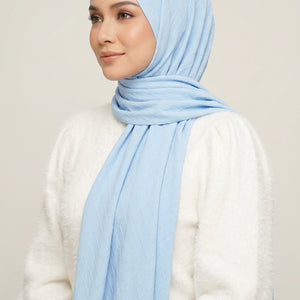 Diamond Georgette Sky Blue