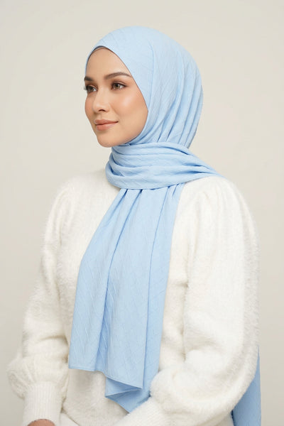 Diamond Georgette Sky Blue