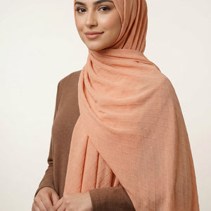 Diamond Georgette Orange