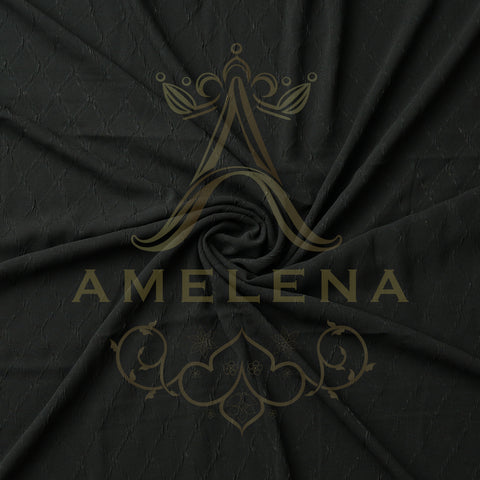 Diamond Georgette Black