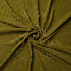 Diamond Georgette Olive Green