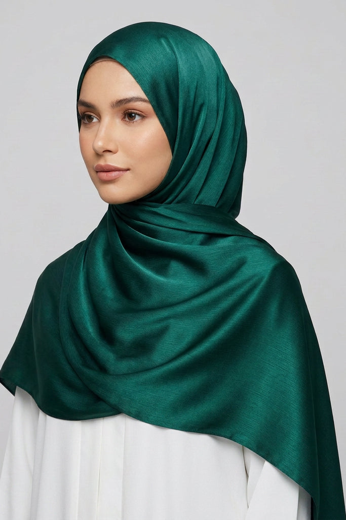 Silk-Satin Royal Green