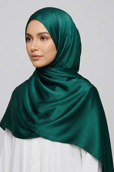 Silk-Satin Royal Green