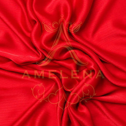 Silk-Chiffon Blood Red