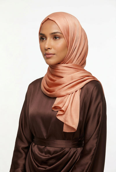 Silk-Satin Rusty Orange