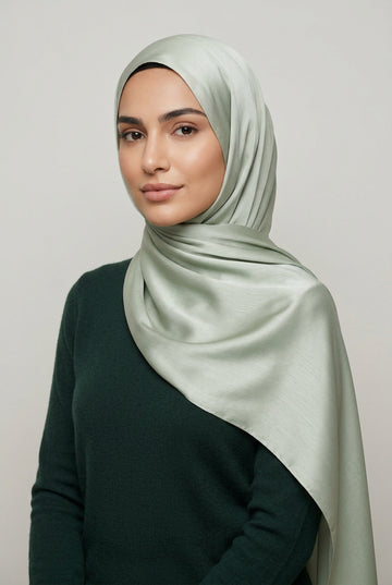 Silk-Satin Dark pistachio