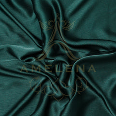 Silk-Chiffon Forest Green