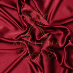 Silk-Chiffon Maroon Red