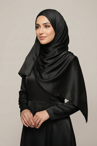 Silk-Satin Black