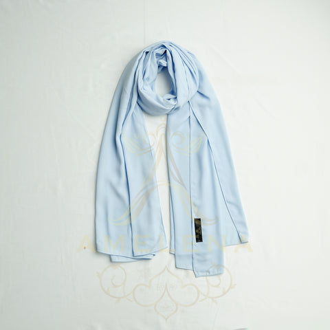 Premium-Chiffon Sky Blue