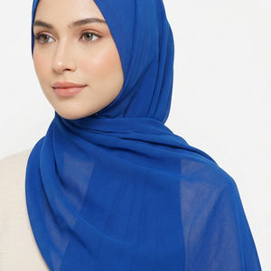 Premium-Chiffon Royal Blue