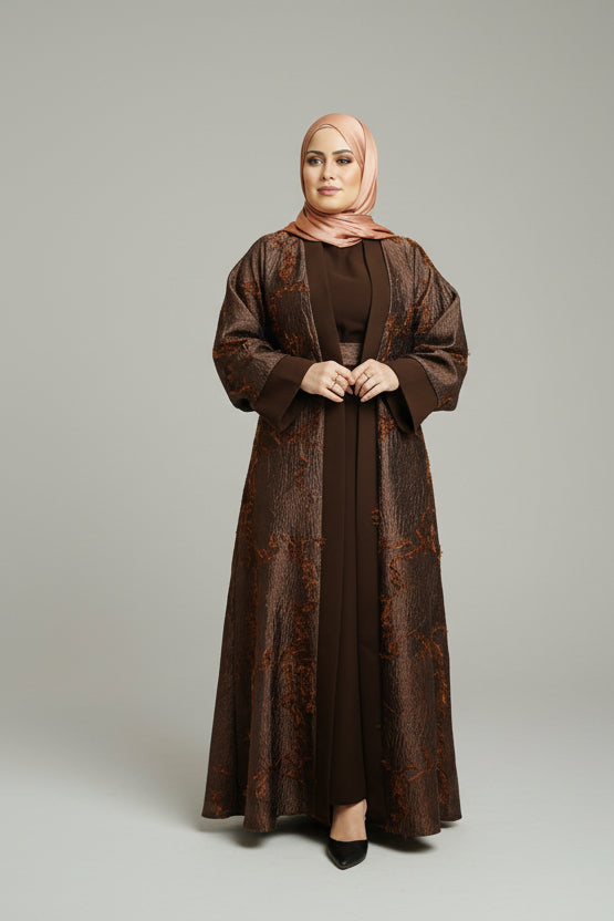 The Feathered Grace Abaya