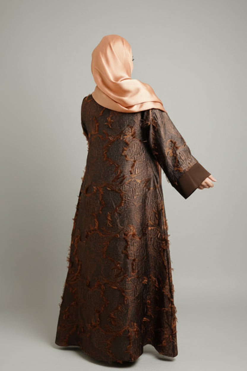 The Feathered Grace Abaya