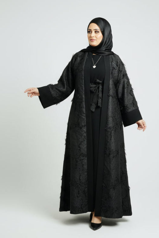 The Feathered Grace Abaya