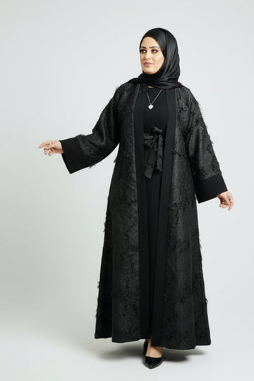 The Feathered Grace Abaya