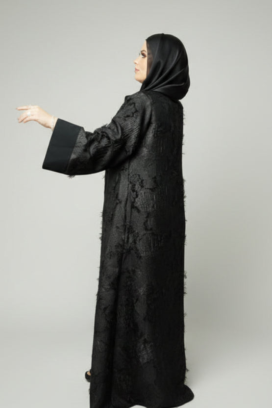 The Feathered Grace Abaya