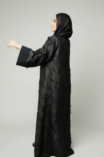 The Feathered Grace Abaya