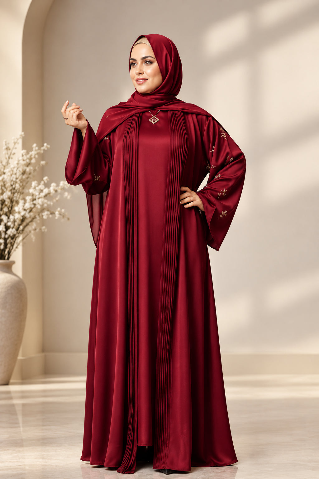 The Serenity Silk Abaya