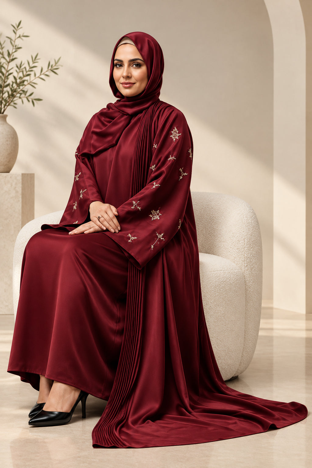 The Serenity Silk Abaya
