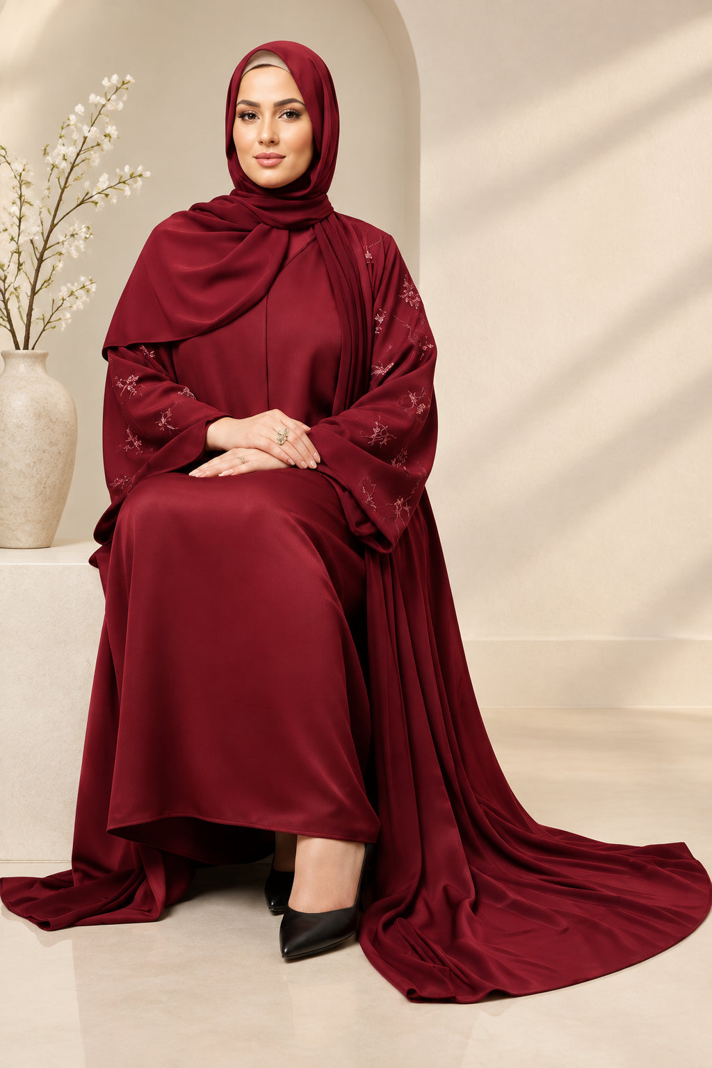 The Serenity Silk Abaya