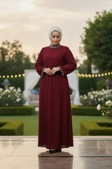 The Maroon Crystal Dress