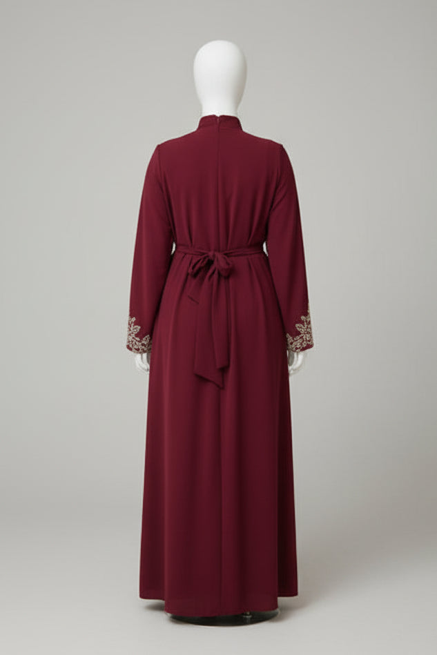 The Maroon Crystal Dress