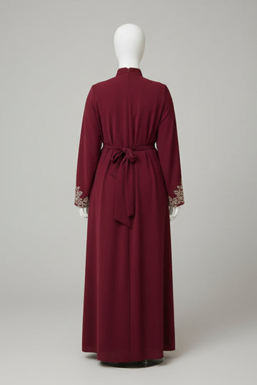 The Maroon Crystal Dress